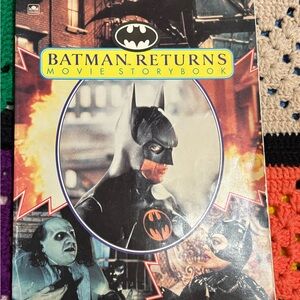 The Batman Returns Movie Storybook from 1992 is a vintage collectible